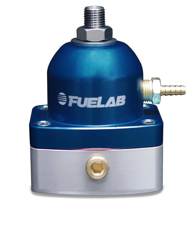 Fuelab 515 EFI Adjustable FPR 90-125 PSI (2) -6AN In (1) -6AN Return - Blue 51506-3-S-G Main Image