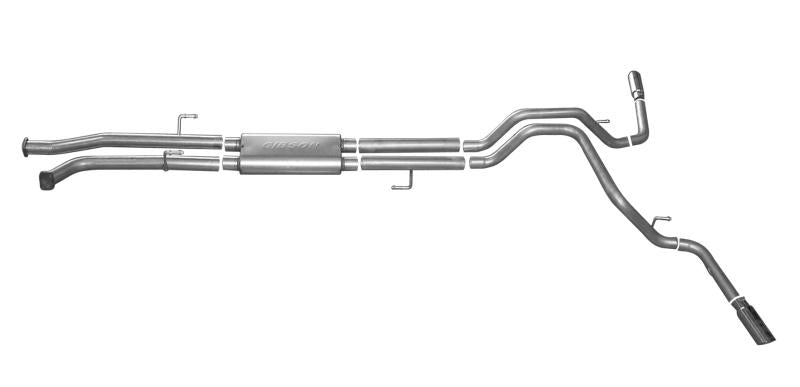 Gibson 14-19 Toyota Tundra SR 4.6L 2.5in Cat-Back Dual Extreme Exhaust - Stainless 67501 Main Image