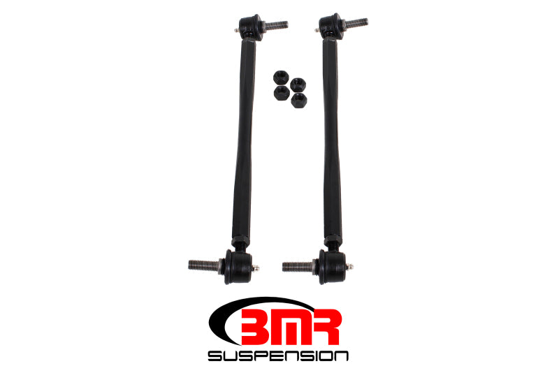 BMR 12-15 5th Gen Camaro Front Sway Bar End Link Kit - Black ELK011