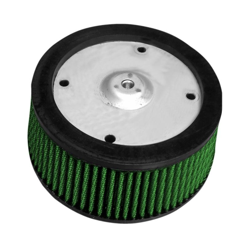 Green Filter 08+ Harley (Touring) Screaming Eagle 4-Hole Filter - ID 5.25in. / H 2.25in. 2747 Main Image