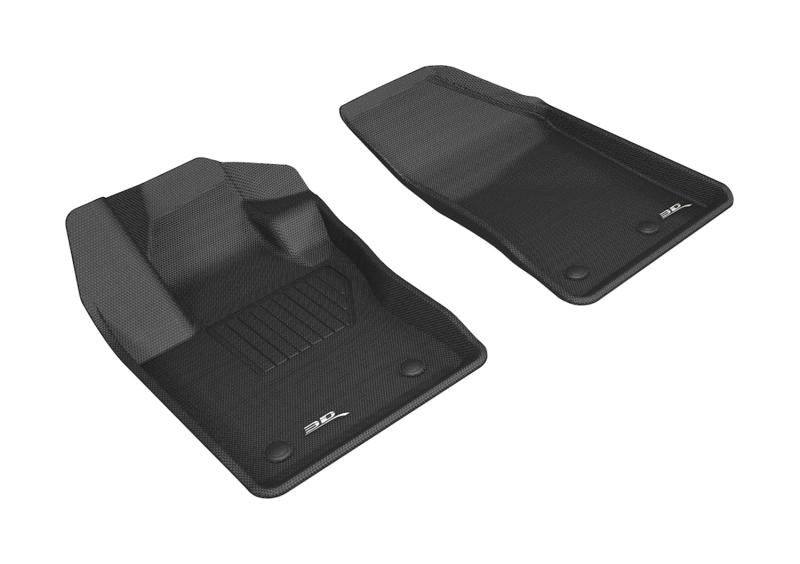 3D MAXpider 2017-2020 Jeep Compass Kagu 1st Row Floormat - Black L1JP01611509 Main Image