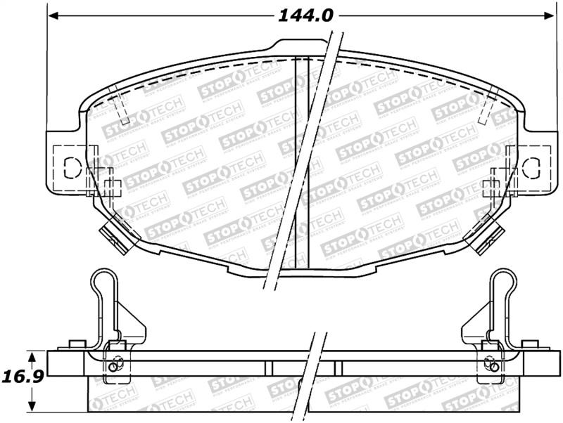 StopTech Street Brake Pads - Front 308.05710 Main Image