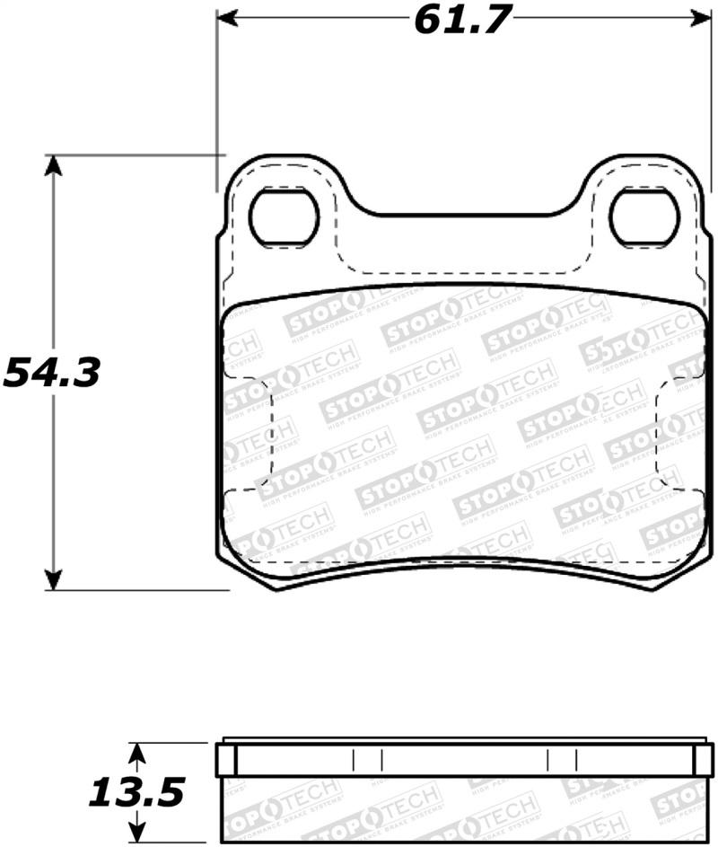 StopTech Street Brake Pads 308.03350 Main Image