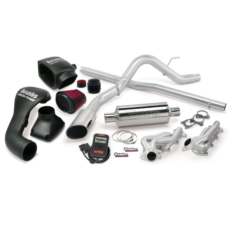 Banks Power 04-08 Ford 5.4L F-150 SCMB PowerPack System - SS Single Exhaust w/ Chrome Tip 48531 Main Image