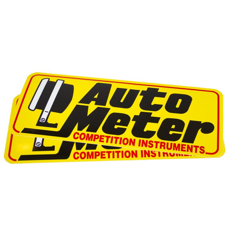 Autometer Accessories Decal Contingency Yellow Competition Instruments 0207 Main Image