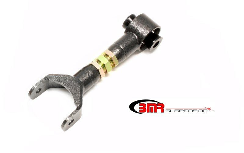 BMR 11-14 S197 Mustang Upper Control Arm On-Car Adj. w/ Spherical Bearings - Black Hammertone UTCA033H Main Image