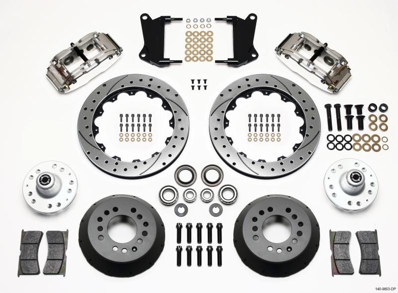 Wilwood Narrow Superlite 6R Front Hub Kit 12.88in Drill Pol 67-69 Camaro 64-72 Nova Chevelle 140-9803-DP Main Image