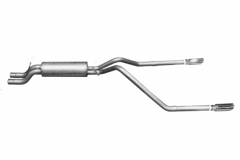 Gibson 01-05 Chevrolet Silverado 2500 HD Base 6.0L 2.5in Cat-Back Dual Split Exhaust - Stainless 65550 Main Image