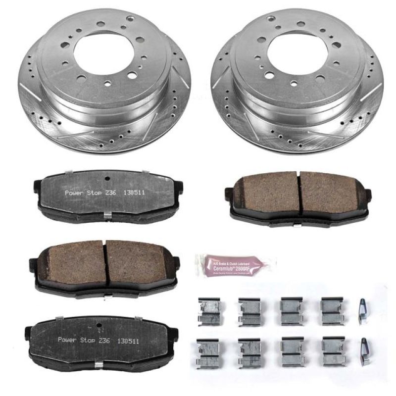 PowerStop PSB Z36 Truck & Tow Kit Brakes, Rotors & Pads Brake Kits - Performance D&S main image