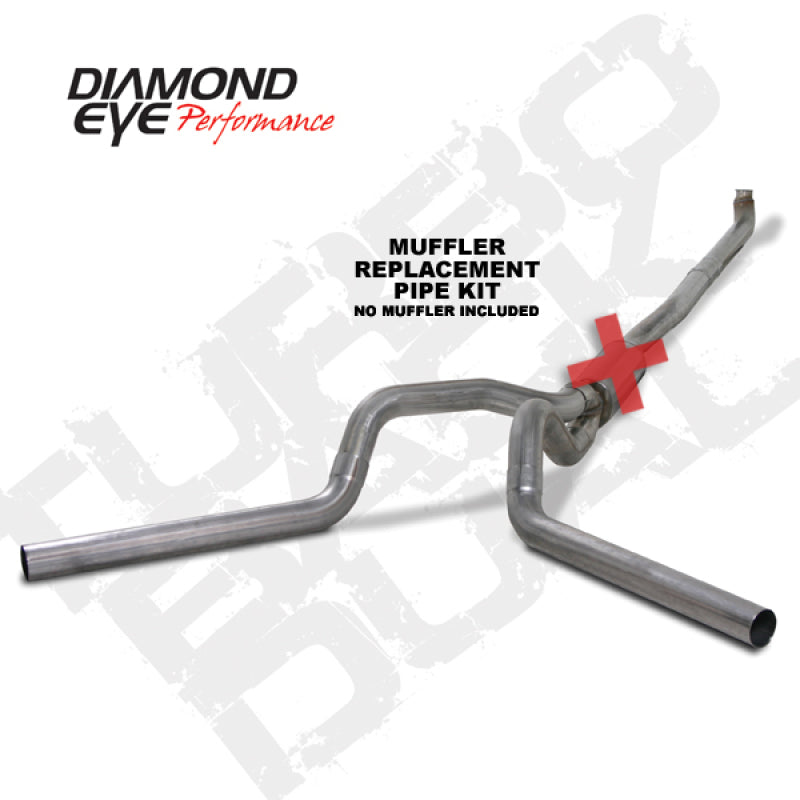 Diamond Eye Performance DEP Turbo Back Exhaust Kit SS Exhaust, Mufflers & Tips Turbo Back main image