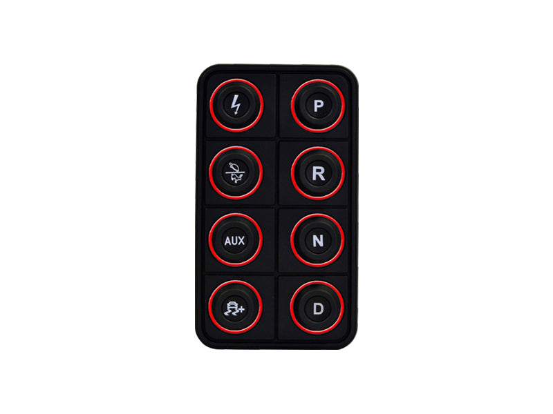 AEM EV 8 Button Keypad CAN Based Programmable Backlighting 30-8400