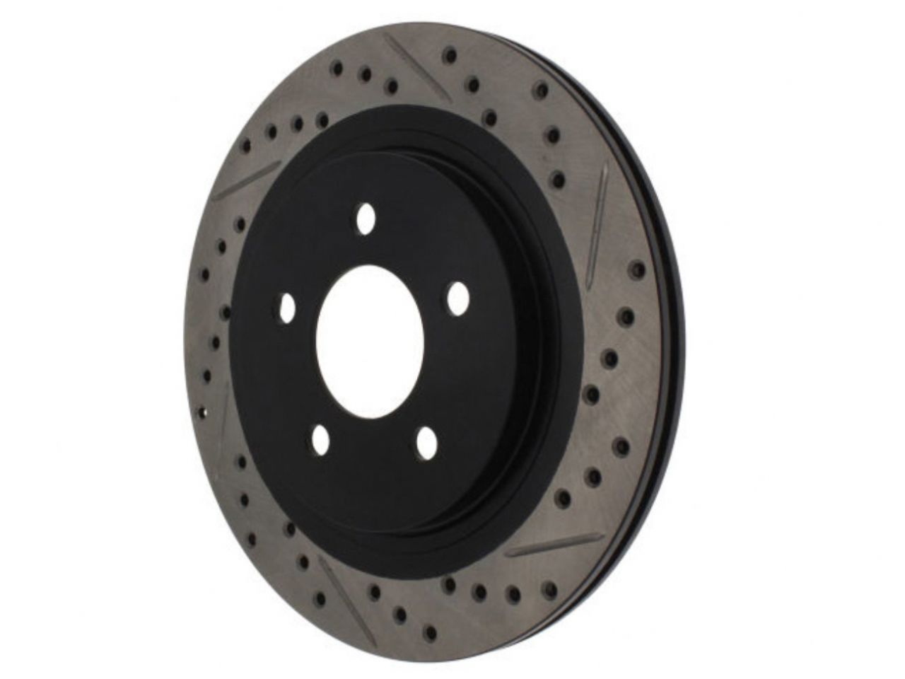 StopTech Sport Drilled/Slotted Brake Rotor; Rear Left