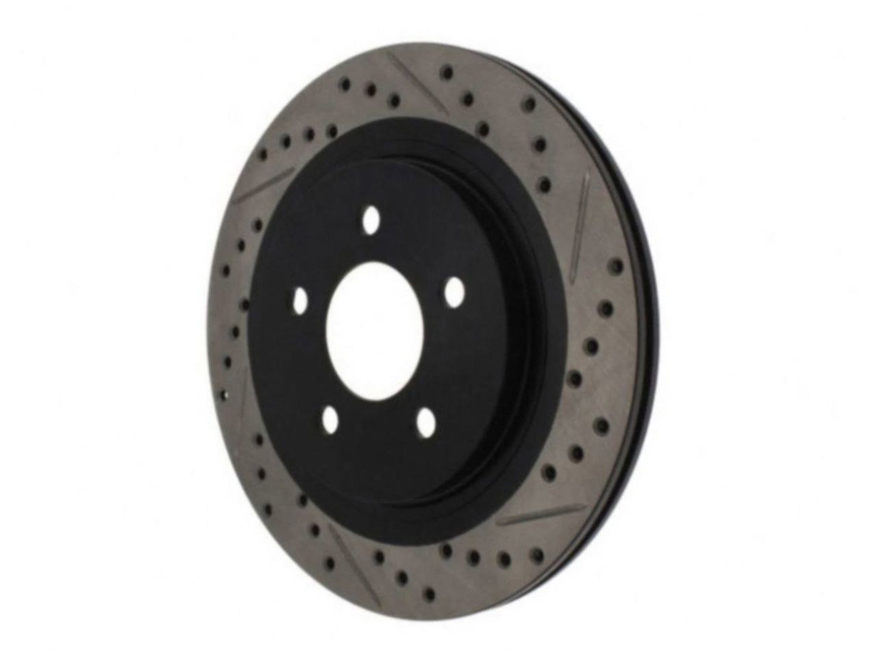 StopTech Sport Drilled/Slotted Brake Rotor; Front Right