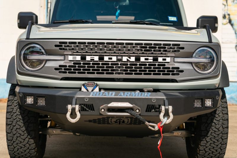 Road Armor 2021+ Ford Bronco Stealth Front Winch Bumper - Tex Blk 6213F10B