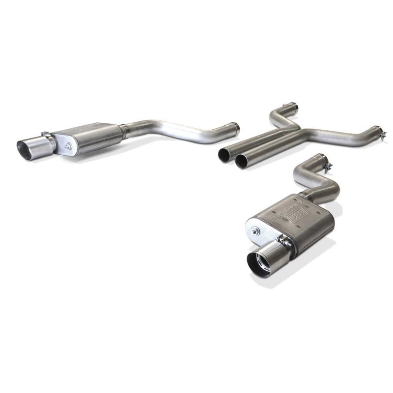 BBK 2015-16 Mustang GT Varitune Complete Cat Back Exhaust System (Includes Resonator Delete X-Pipe) 30065 Main Image