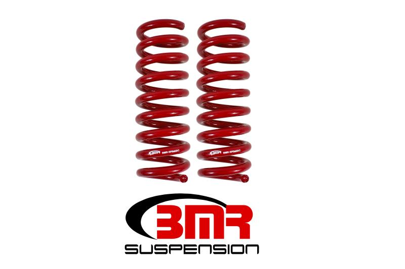 BMR 16-17 6th Gen Camaro V8 Rear Performance Version Lowering Springs - Red SP043R Main Image