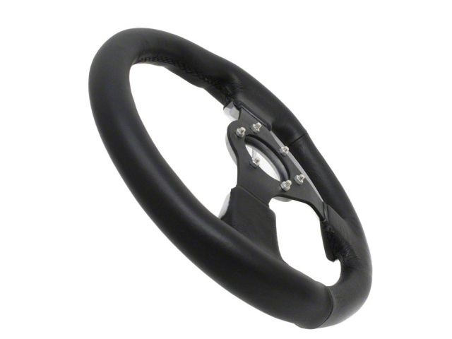 NRG Pilota Steering Wheel Black w/ Silver Trim 320mm