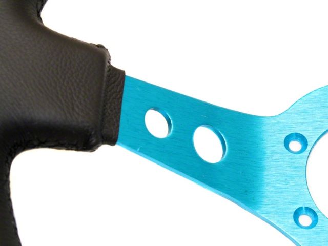 NRG 350mm Sport Steering Wheel 3" Deep New Blue