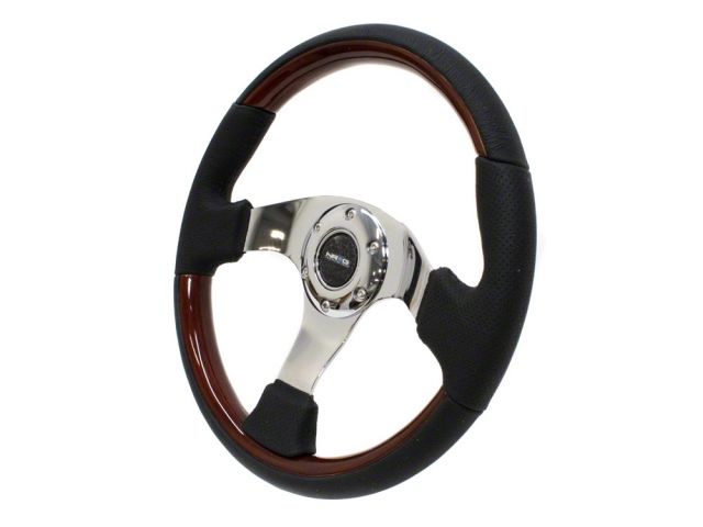 NRG Classic Wood Grain Wheel 350mm 3 Spoke