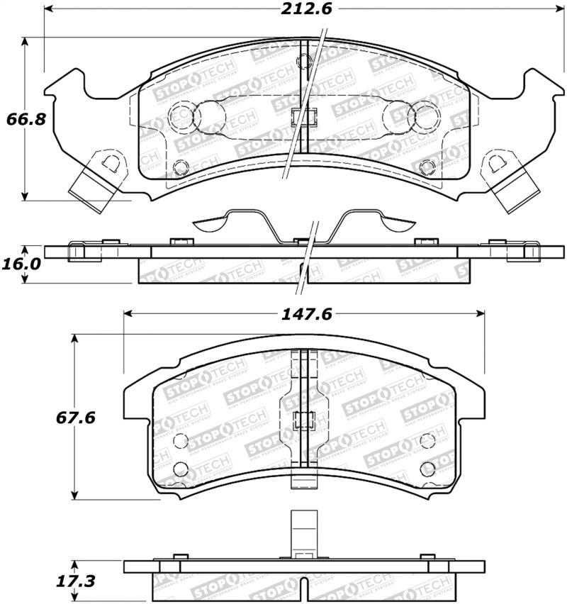 StopTech Street Brake Pads - Front 308.06230 Main Image