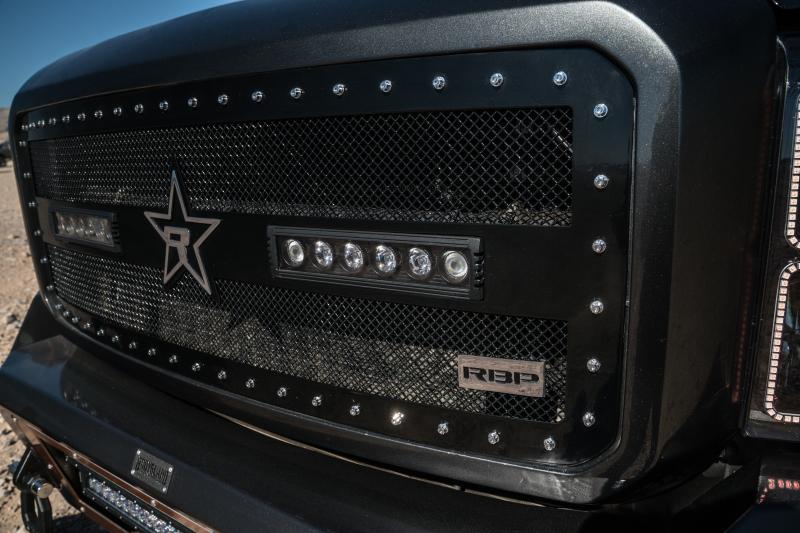 RBP RX-3 Midnight Ed. Black LED Bar Grille (Studded) 11-16 Ford Super Duty F250/F350 (Except Harley) RBP-967564 Main Image