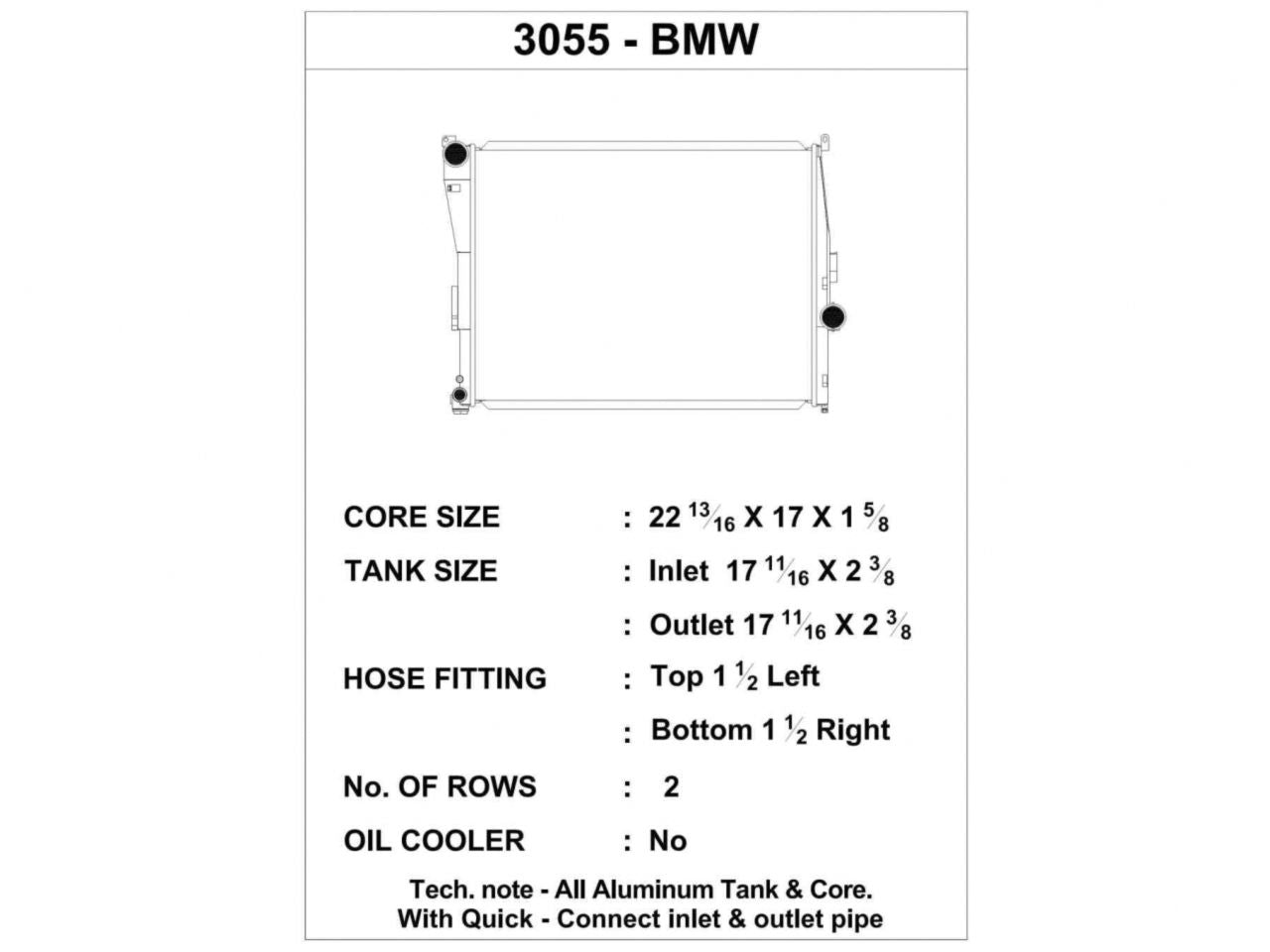 CSF Radiators 3055 Item Image