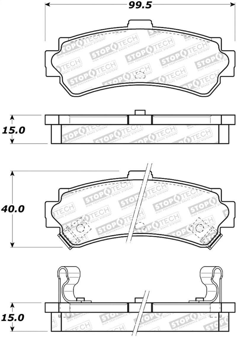 StopTech Street Brake Pads 308.06690 Main Image