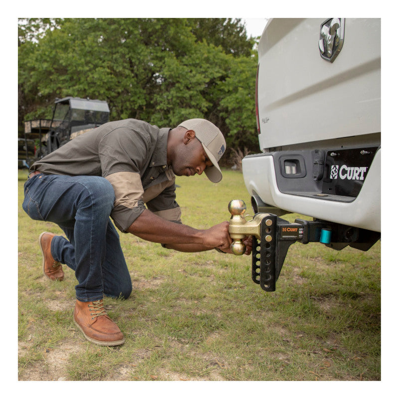 Curt CUR Adjustable Channel Mounts Trailer Hitches Hitch Accessories main image