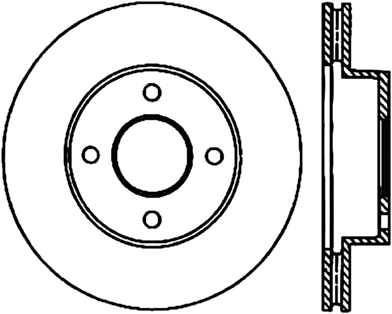 Stoptech ST Slotted Sport Brake Rotors Brakes, Rotors & Pads Brake Rotors - Slotted main image