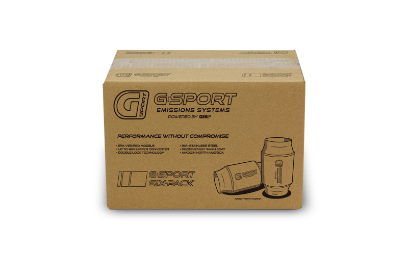 GESI G-Sport 6PK OBD2 300 CPSI 3in Inlet/Outlet x 4in Diameter Body x 7in OAL Catalytic Converter 610030 Main Image