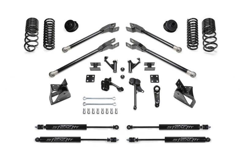 Fabtech 14-18 Ram 2500 4WD 5in 4 Link System w/Stealth Shocks K3141M Main Image