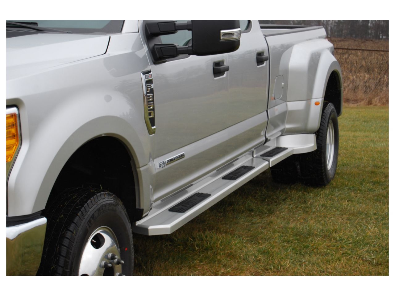 Owens Running Boards Glastep Plus Custom Molded Fiberglass 17-19 Ford F-350