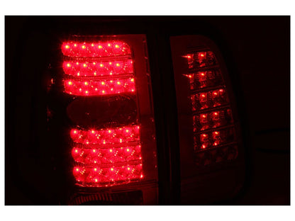 Anzo 2003-2006 Lincoln Navigator LED Tail lights Red/Clear