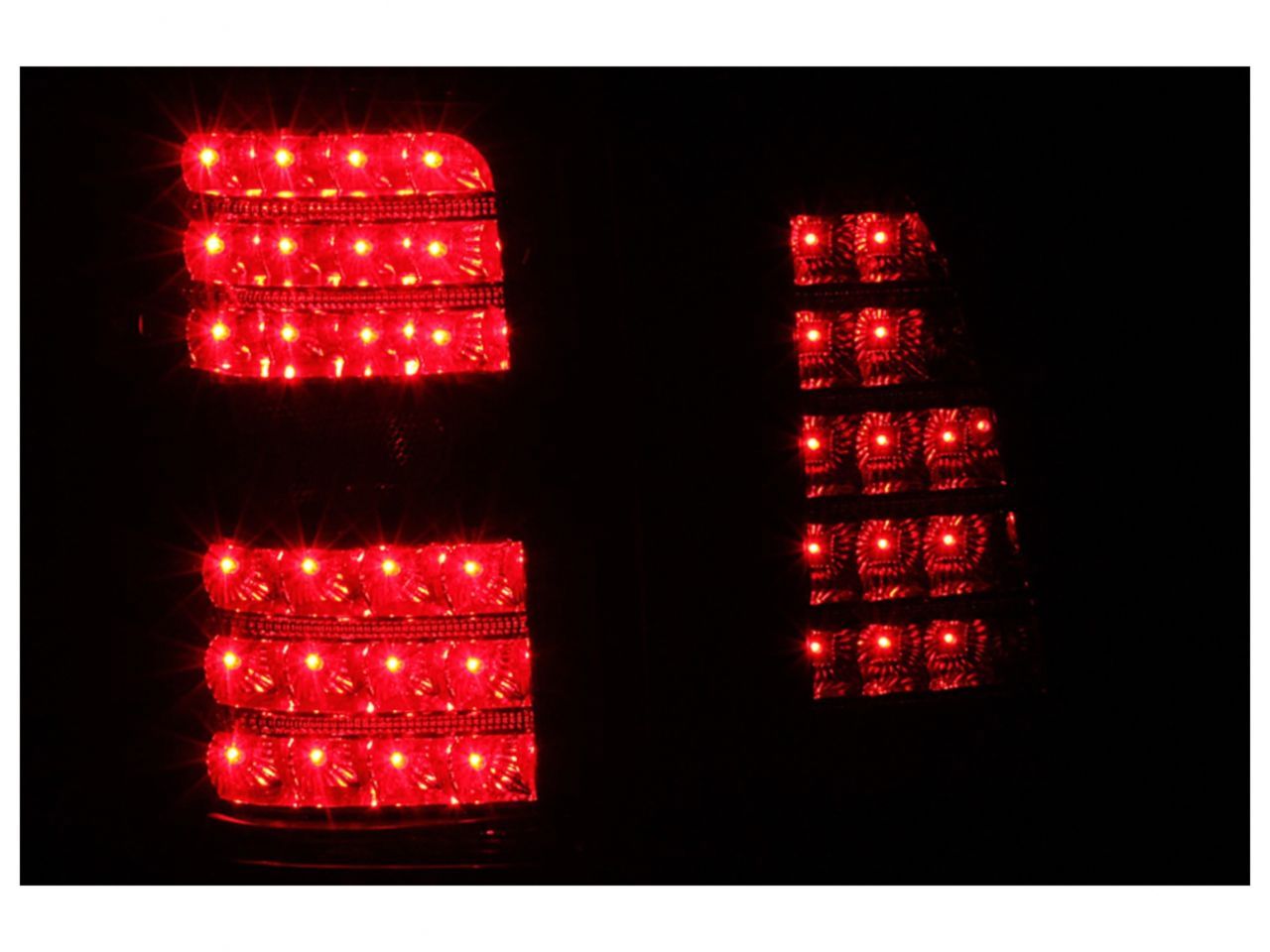 Anzo 2003-2006 Lincoln Navigator LED Tail lights Black 4pc