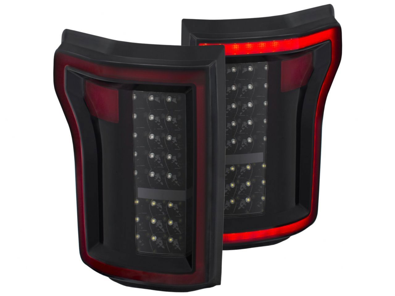 Anzo 2015-2016 Ford F-150 LED Taillights Black