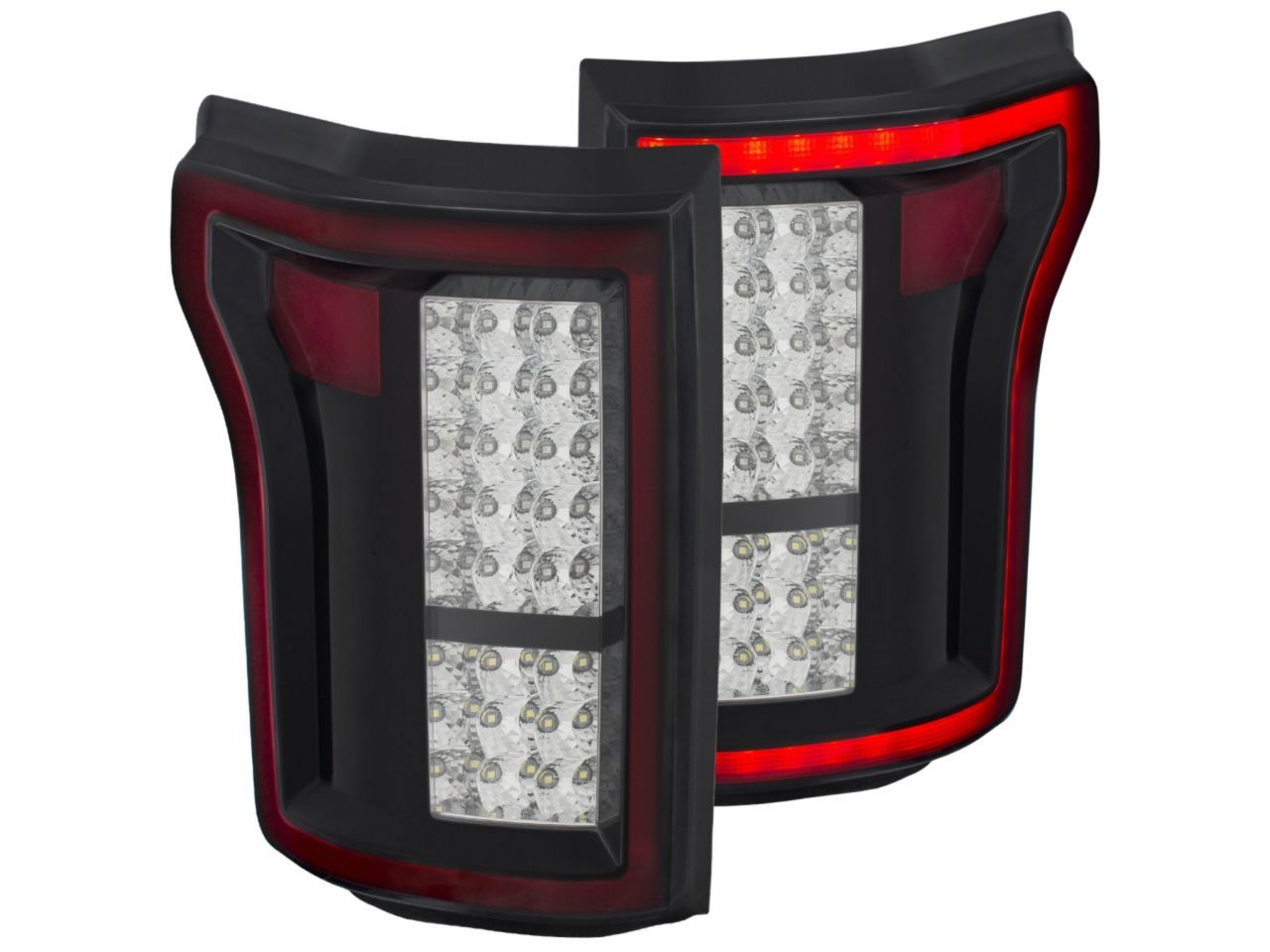 Anzo 2015-2016 Ford F-150 LED Taillights Red/Clear