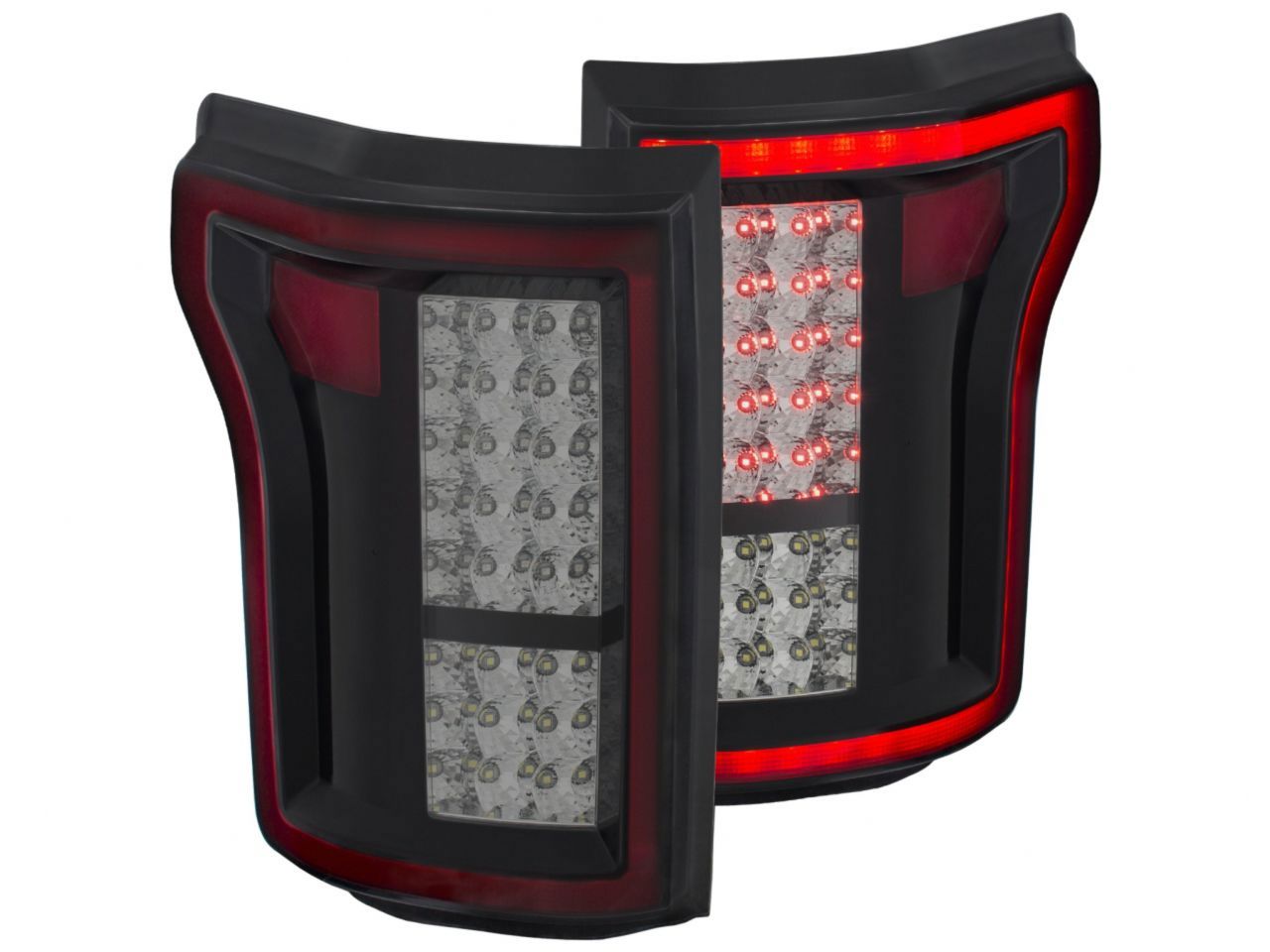 Anzo 2015-2016 Ford F-150 LED Taillights Red/Smoke