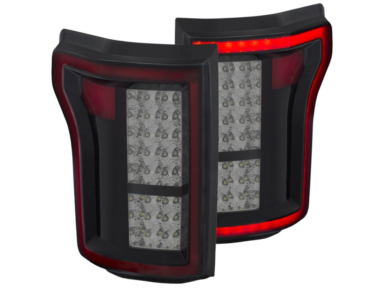 Anzo 2015-2016 Ford F-150 LED Taillights Red/Smoke