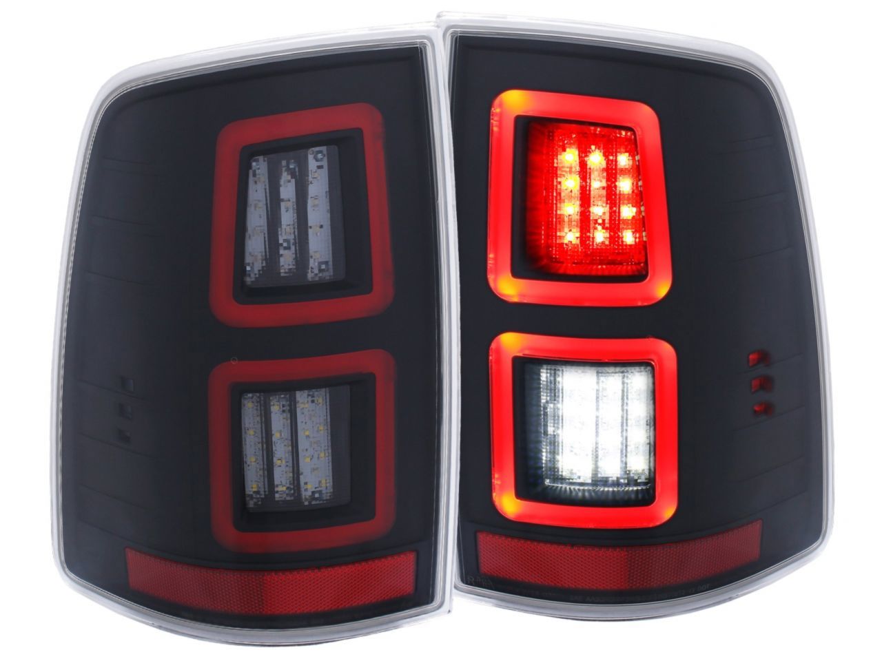 Anzo LED Black 13-17 Dodge Ram 1500/2500/3500 LED Taillights Black