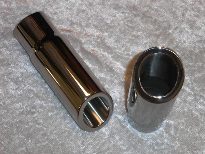 Stainless Works Double Wall 30 Deg Slash Cut Exhaust Tip 3in Body 2 1/2in ID 790250 Main Image