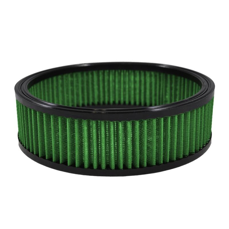 Green Filter 86-91 GMC Safari 4.3L V6 OD 9.625in. / ID 8.375in. / H 2.813in. Round Filter 2048 Main Image