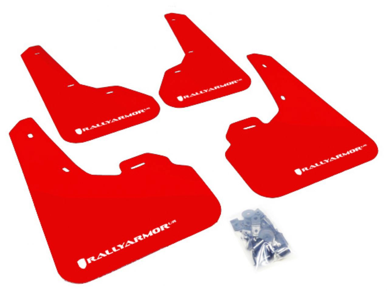 Rally Armor Mud Flaps MF17-UR-RD/WH Item Image