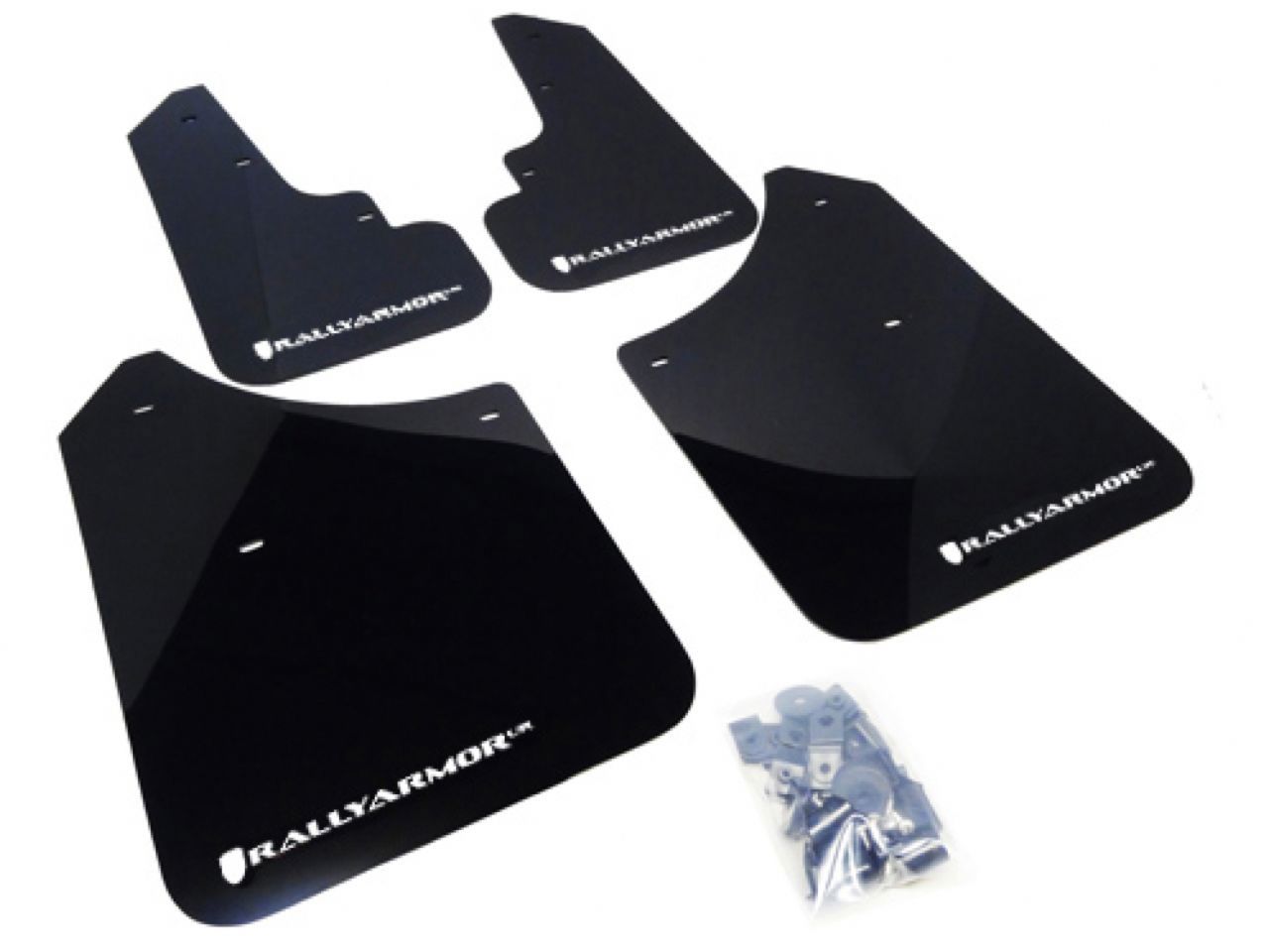 Rally Armor Mud Flaps MF5-UR-BLK/WH Item Image