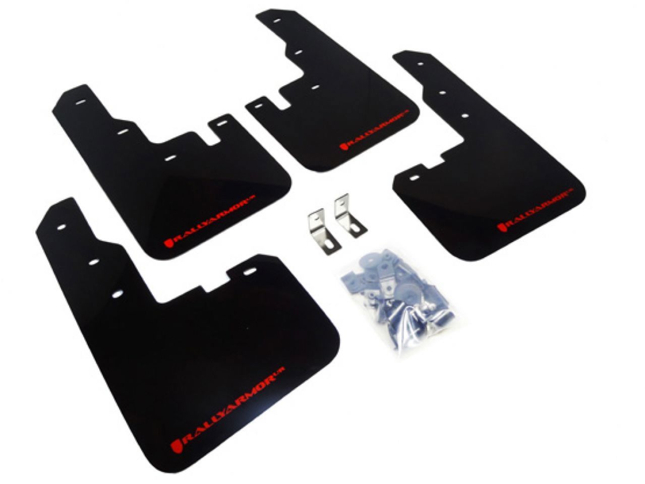 Rally Armor Mud Flaps MF44-UR-BLK/RD Item Image