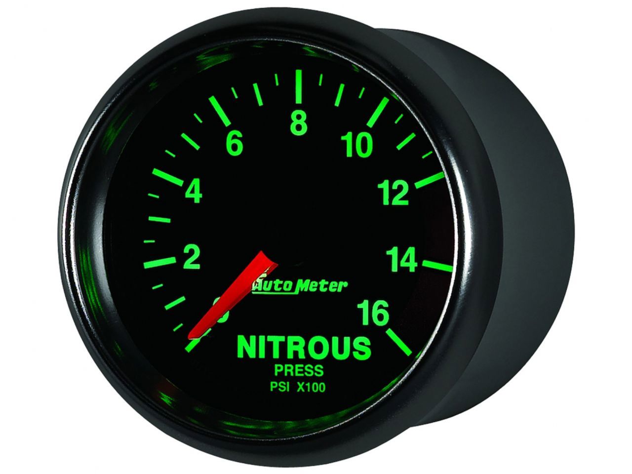 Autometer Gauge, Nitrous Pressure, 2 1/16", 1600psi, Digital Stepper Motor, Gs