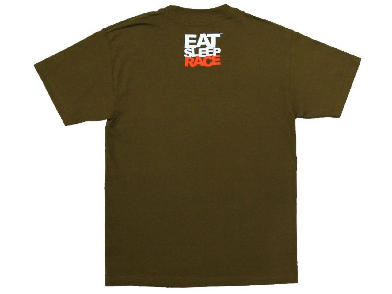 Eat Sleep Race Olive Box Crew T-Shirt