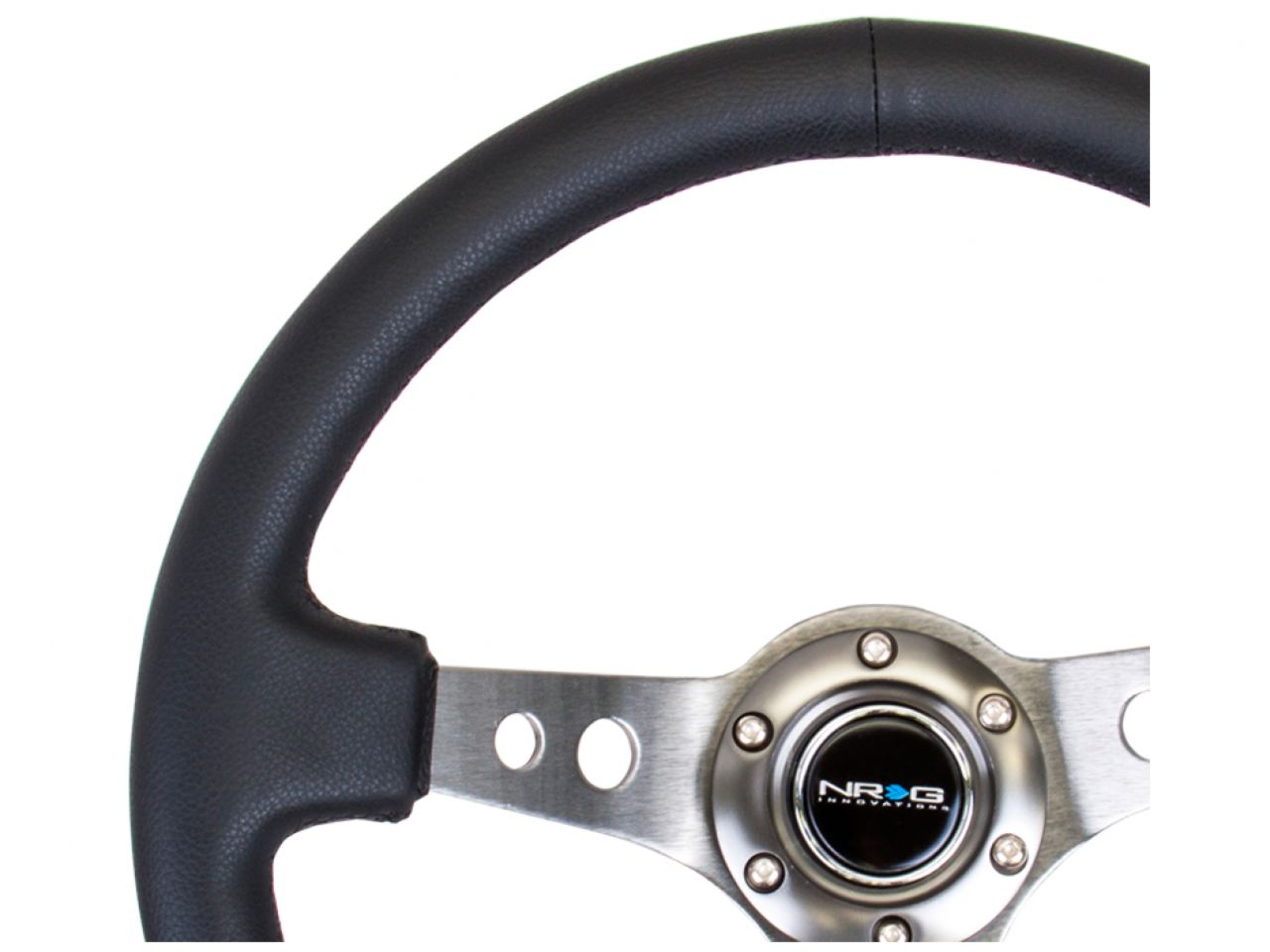 NRG Reinforced Steering Wheel - 350mm Sport Steering Wheel (3" Deep)