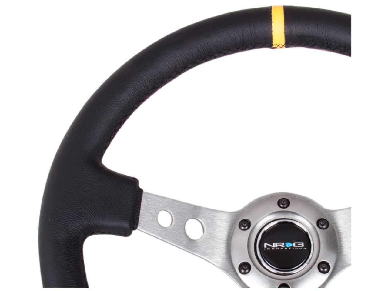 NRG Reinforced Steering Wheel - 350mm Sport Steering Wheel (3" Deep)