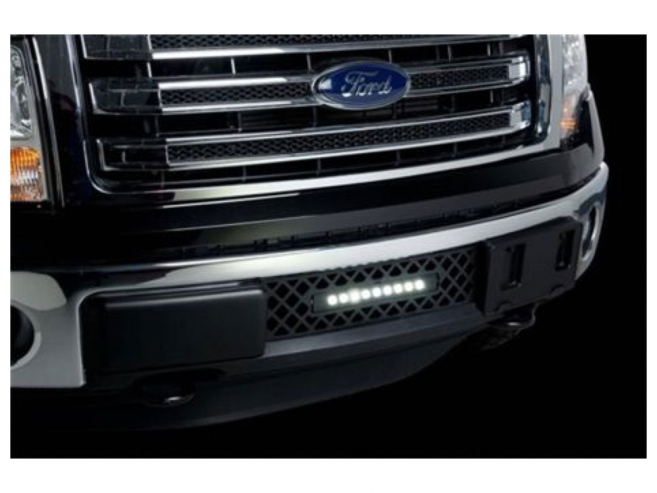 Putco 2011-2014, Ford F150 - EcoBoost Grille - Black Stainless Steel Diamond