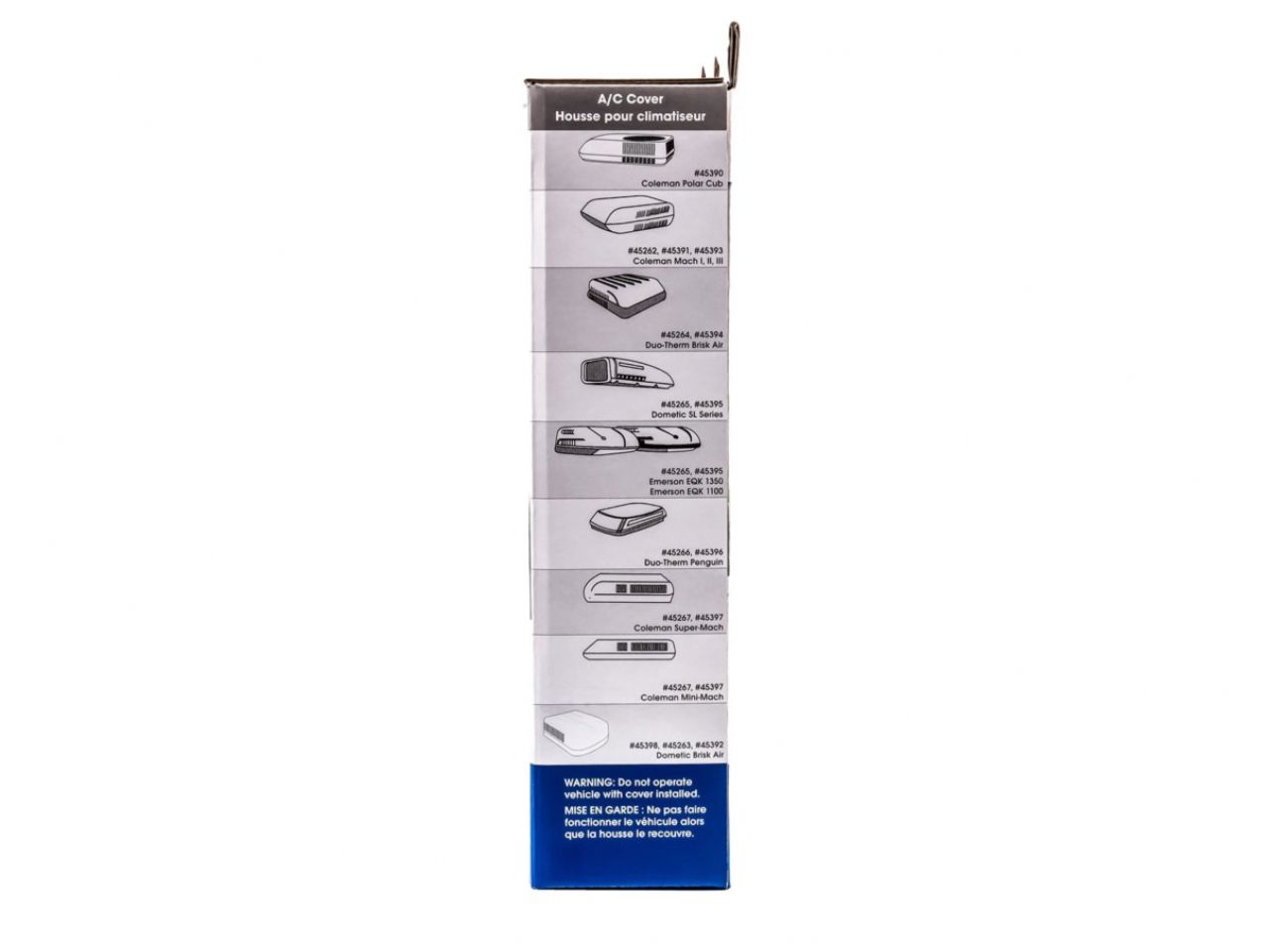 Camco A / C Cover - Black Coleman Mini & SuperMach Bilingual